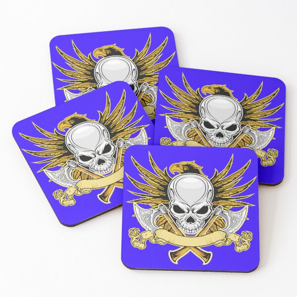 Item preview, skull with cross axe with eagle designed and sold by ak7sailor.