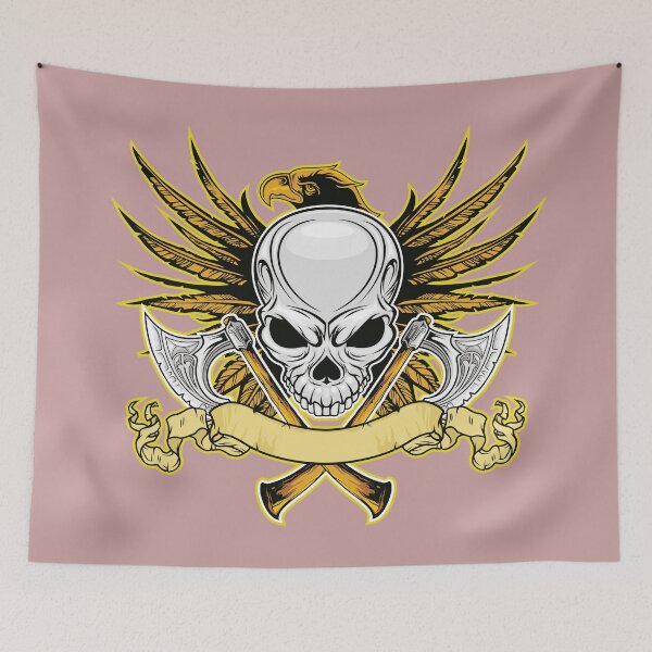 Item preview, skull with cross axe with eagle designed and sold by ak7sailor.