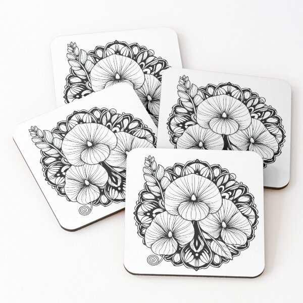 Item preview, Hibiscus Flower Mandala Motif – Vibrant AI Work for Beach Lovers & Travel-Inspired Clothing & Accessories designed and sold by knalpot-design.