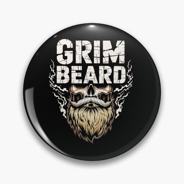 Item preview, Grim Beard Skull with Smoking designed and sold by Taans-Creation.