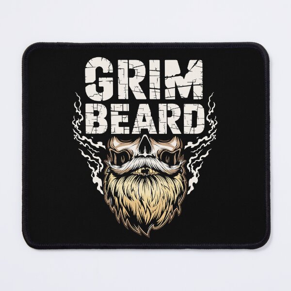 Item preview, Grim Beard Skull with Smoking designed and sold by Taans-Creation.