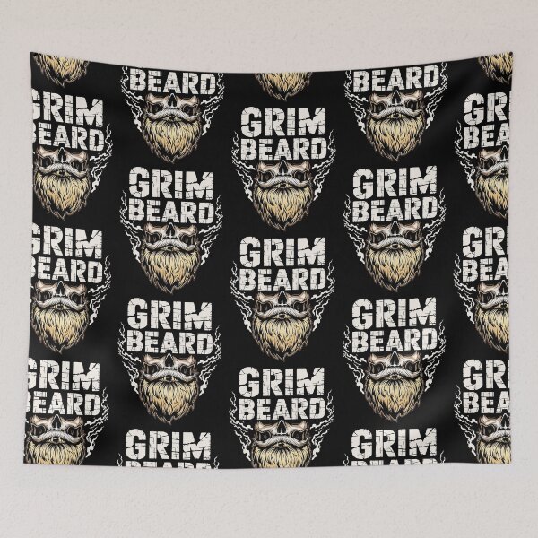 Item preview, Grim Beard Skull with Smoking designed and sold by Taans-Creation.