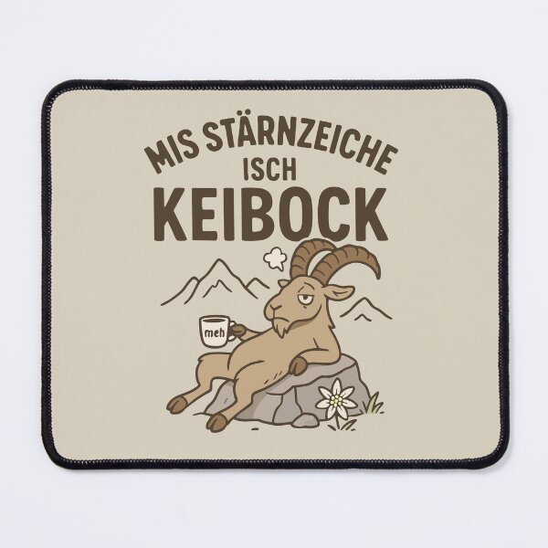 Item preview, Kein Bock Steinbock - Funny Alpine T-Shirt with Swiss German saying designed and sold by Helvetioes.
