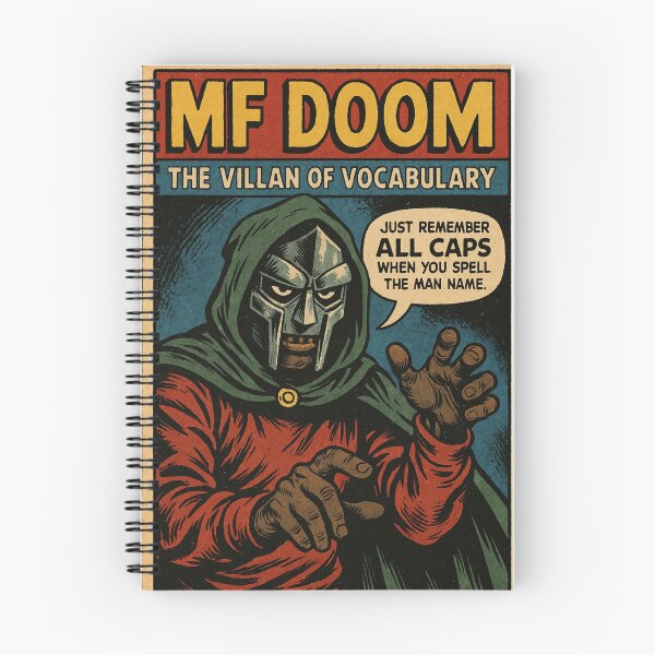 Item preview, MF DOOM “The Villain of Vocabulary” Retro Comic Style Art Print designed and sold by ac3iongDcreator.