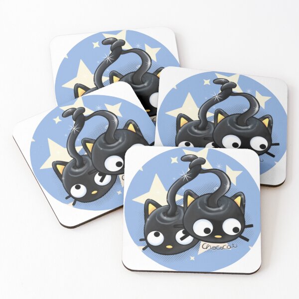 Item preview, black cat choco cat chococa cute designed and sold by madameelvirah.