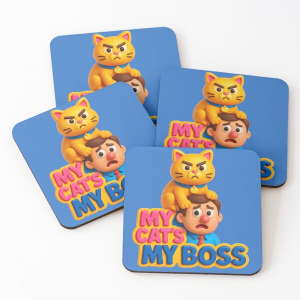 Item preview, My cat is my boss – Funny design designed and sold by Girih.