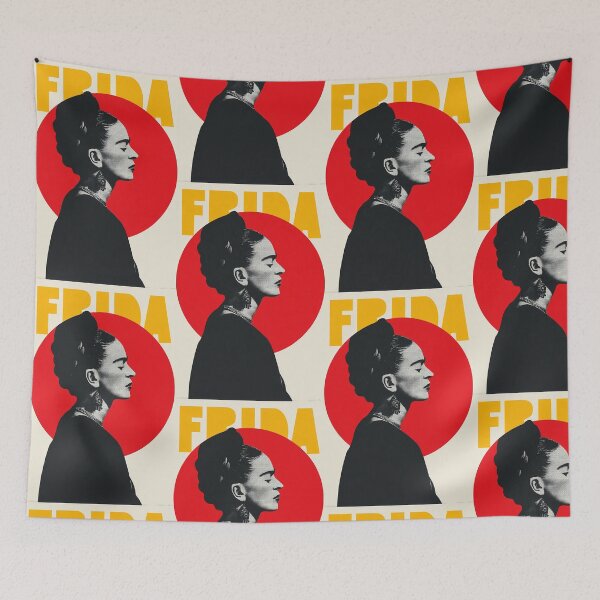 Item preview, Frida Kahlo in Silhouette – Retro Pop Poster designed and sold by djovan.
