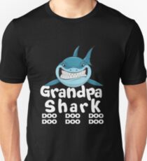 Opa-Haifisch-T - Shirt Doo Doo Doo | Vatertag Geschenk Shirt Slim Fit T-Shirt