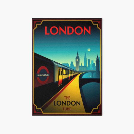 Vista previa del artículo con la obra «Metro de Londres», diseñado y vendido por DigiBino.