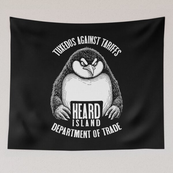 Item preview, Penguins Against Tariffs Funny Heard Island Angry Penguin designed and sold by GrandeDuc.