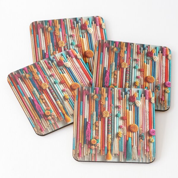 Item preview, Colorful Tassel Vibes – Vibrant Boho Chic Pattern Design designed and sold by ZoyaSav.