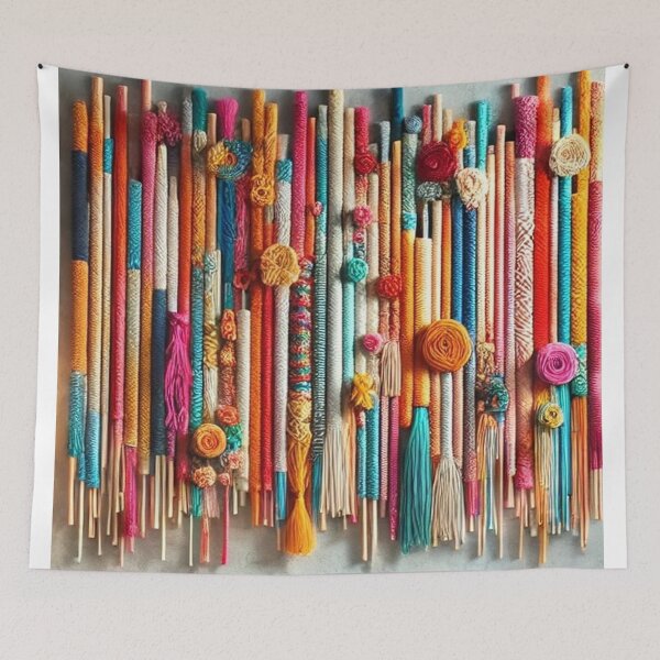 Item preview, Colorful Tassel Vibes – Vibrant Boho Chic Pattern Design designed and sold by ZoyaSav.