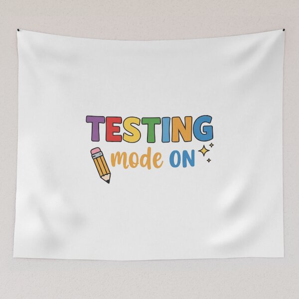 Item preview, Testing Mode ON Fun Rainbow Pencil Exam Day designed and sold by Alex Songs.