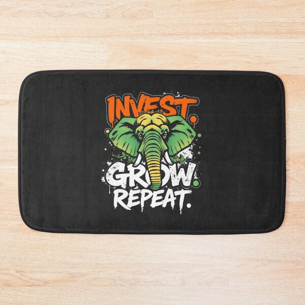 Item preview, Invest Grow Repeat elephant design designed and sold by FoxyJags.