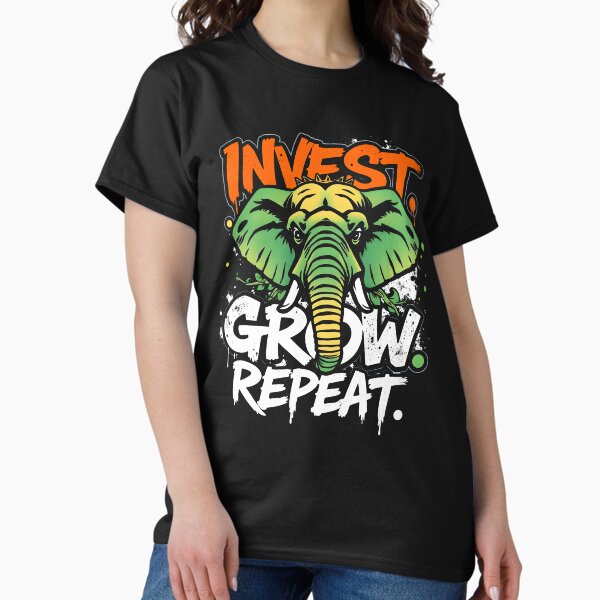 Item preview, Invest Grow Repeat elephant design designed and sold by FoxyJags.