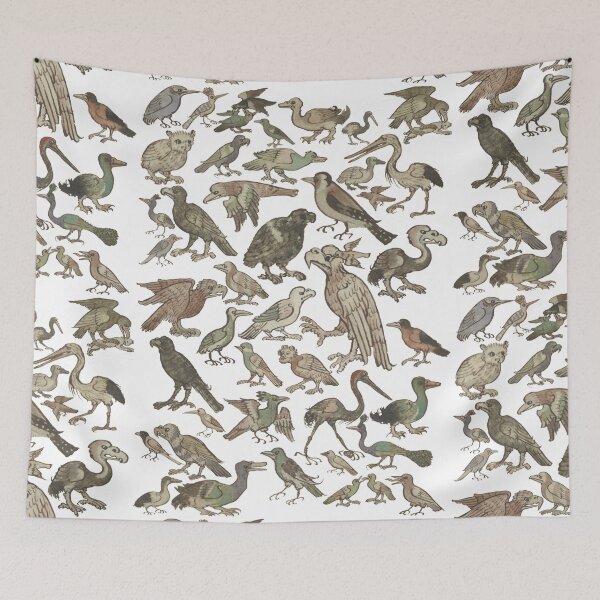 Item preview, Medieval bird illustration compilation version 2 designed and sold by IllmadeErrant.