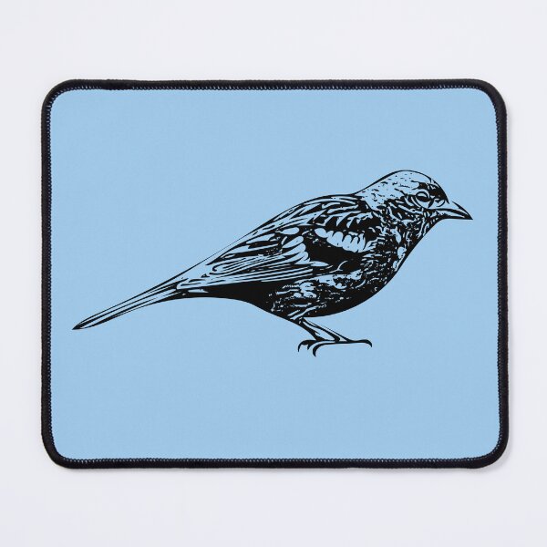 Item preview, Flame-colored Tanager Black Design designed and sold by designsasstultd.