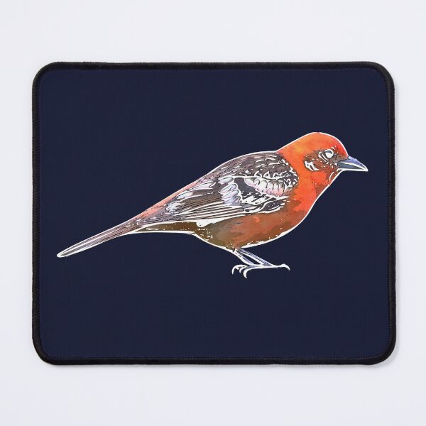 Item preview, Flame-colored Tanager White Alternate Design  designed and sold by designsasstultd.