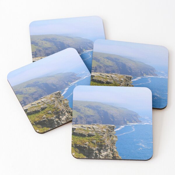 Item preview, Tintagel Beach Cliffside Home of Merlin the Wizard designed and sold by NJCArtPhoto.