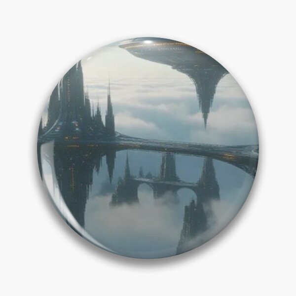Item preview, Twin Suns Above the Ruins – The Floating City of Antigravity designed and sold by eXtraHumans.