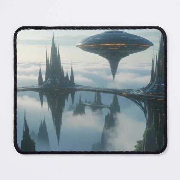 Item preview, Twin Suns Above the Ruins – The Floating City of Antigravity designed and sold by eXtraHumans.