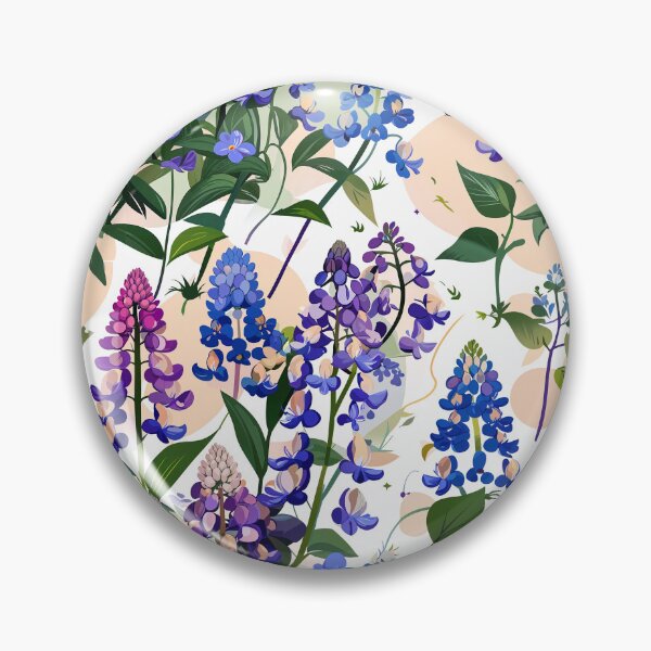 Item preview, Vibrant Lupine Blooms Pattern designed and sold by ArtDzignsZA.