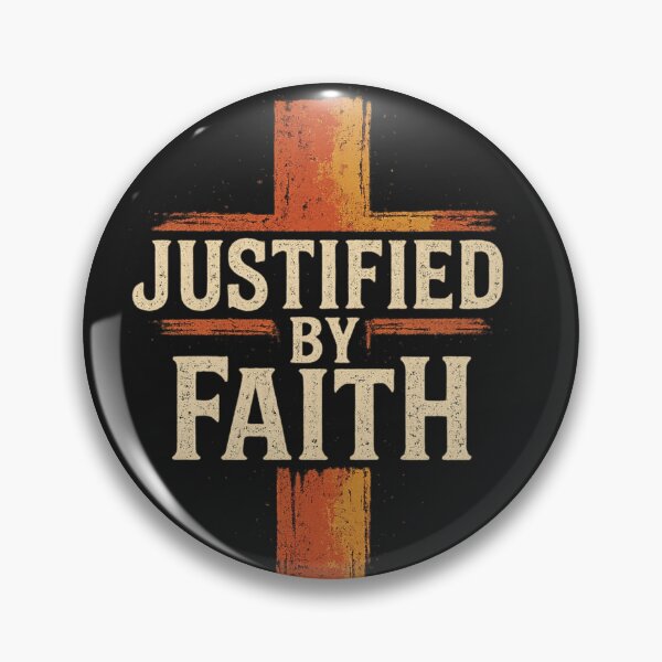 Item preview, Justified by Faith, Distressed Cross Graphic designed and sold by Faithloveshop.