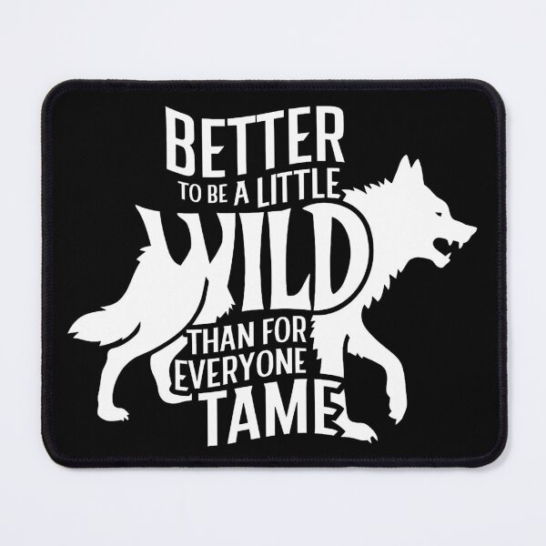 Item preview, Powerful Wolf Motivational Quote designed and sold by QuirkySpark.
