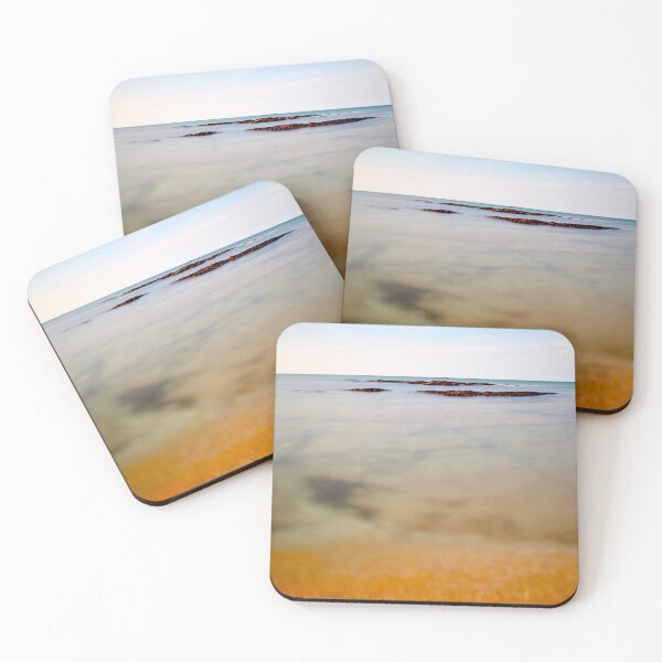 Item preview, Clear Seawater Rushing Sand at Thurlestone Beach Devon England designed and sold by NJCArtPhoto.
