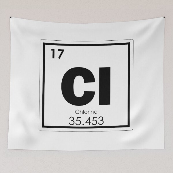 Item preview, Chlorine chemical element designed and sold by tony4urban.