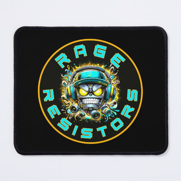 Item preview, RAGE RESISTORS: Cranky Cyborg DJ Blasts Beats and Melts Wires Like a Boss designed and sold by DopeVibeStuff.