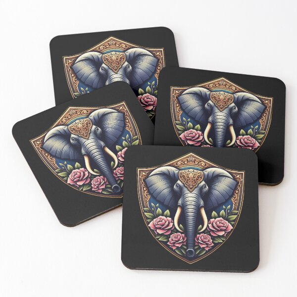 Item preview, BEAUTIFUL HINDU ELEPHANT HEAD SHIELD (BLACK) designed and sold by Marlon Oseguera.