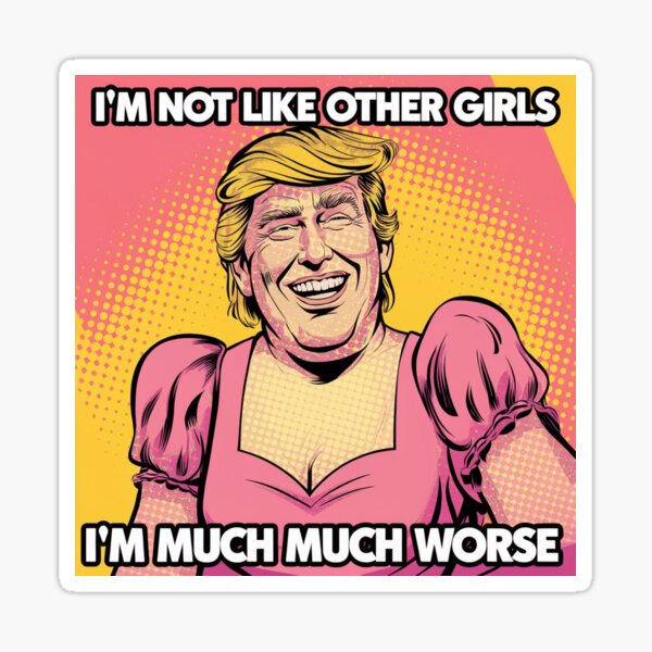 Item preview, I'm Not Like Other Girls, Donald Trump, MAGA, funnyfits70, Humor, Funny, retro, vintages, funny quotes, animal humor, designed and sold by FunnyFits70.