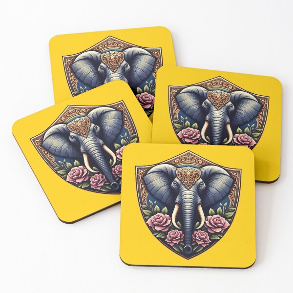 Item preview, BEAUTIFUL HINDU ELEPHANT HEAD SHIELD (#FFCC00) designed and sold by Marlon Oseguera.