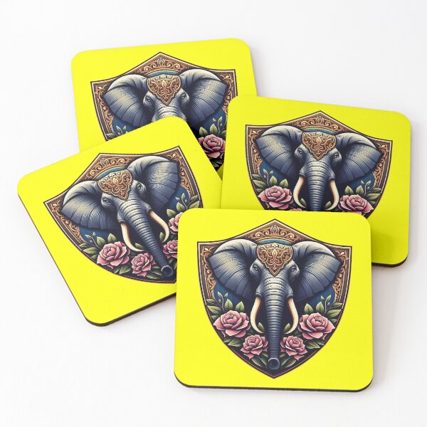 Item preview, BEAUTIFUL HINDU ELEPHANT HEAD SHIELD (#FFFF00) designed and sold by Marlon Oseguera.