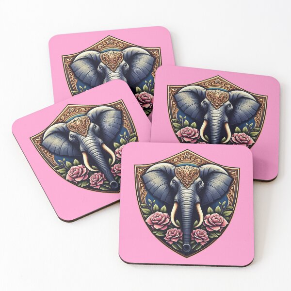 Item preview, BEAUTIFUL HINDU ELEPHANT HEAD SHIELD (#FF99CC) designed and sold by Marlon Oseguera.