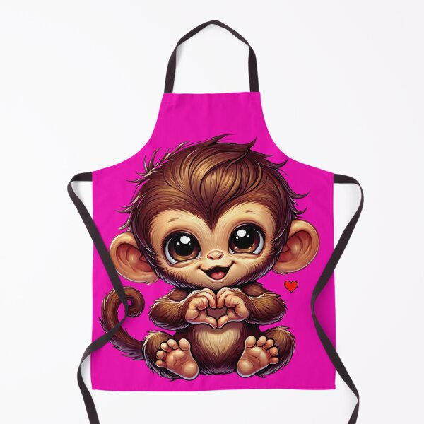 Item preview, cute monkey designed and sold by BUTTERFLYAU.