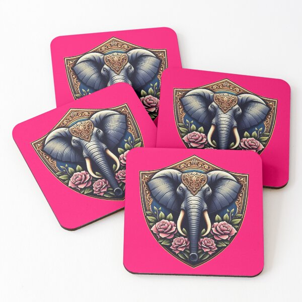 Item preview, BEAUTIFUL HINDU ELEPHANT HEAD SHIELD (#FF0066) designed and sold by Marlon Oseguera.