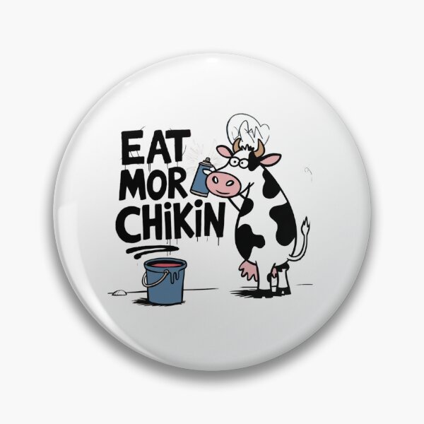 Item preview, Eat more chicken, chicken, cow, steak, funnyfits70, Humor, Funny, retro, vintages, funny quotes, animal humor, designed and sold by FunnyFits70.