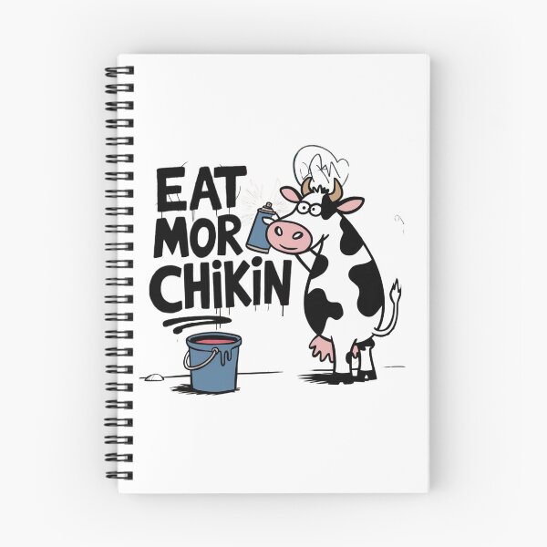 Item preview, Eat more chicken, chicken, cow, steak, funnyfits70, Humor, Funny, retro, vintages, funny quotes, animal humor, designed and sold by FunnyFits70.