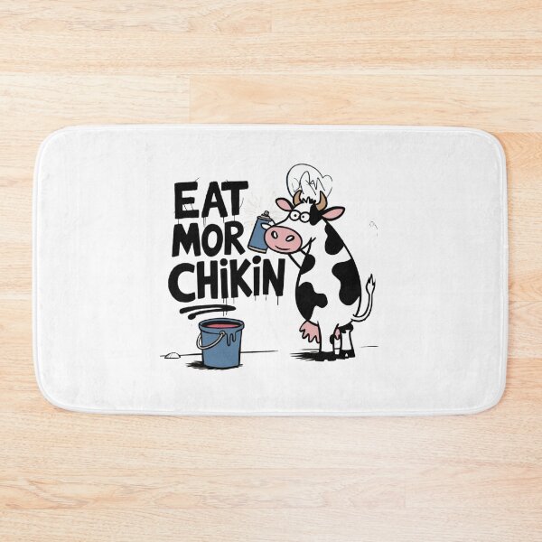 Item preview, Eat more chicken, chicken, cow, steak, funnyfits70, Humor, Funny, retro, vintages, funny quotes, animal humor, designed and sold by FunnyFits70.