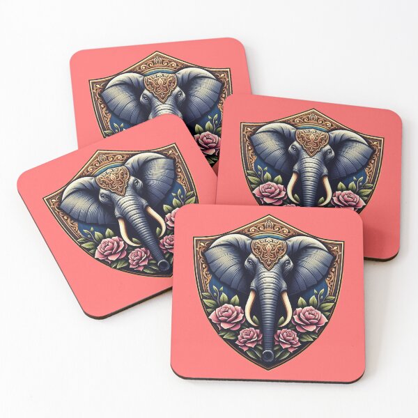 Item preview, BEAUTIFUL HINDU ELEPHANT HEAD SHIELD (#FF6666) designed and sold by Marlon Oseguera.
