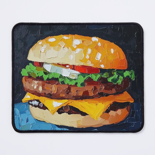 Item preview, Hamburger | Post-impressionist painting style designed and sold by ComicsFactory.