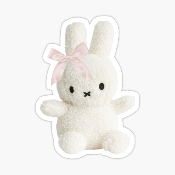 Artikel-Vorschau von Miffy mit Schleife, designt und verkauft von Stickersbymaxx.