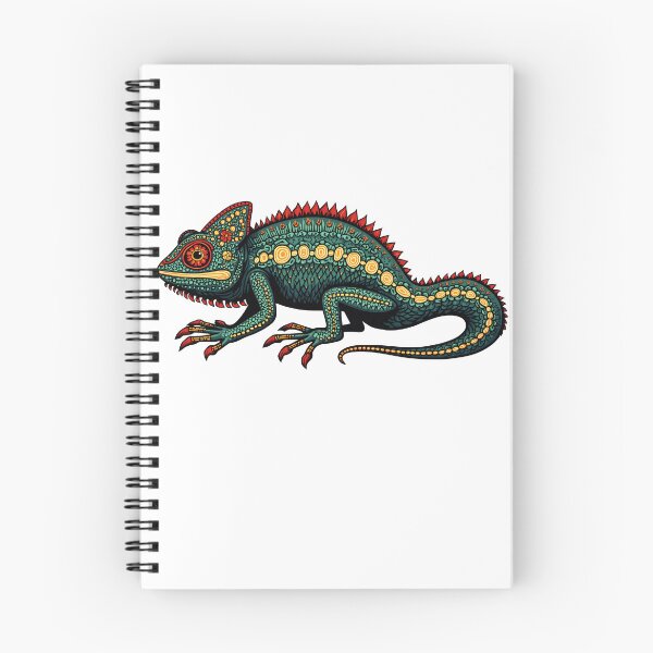 Aperçu de l'œuvre Impression d'art caméléon psychédélique créée et vendue par FabcoDesign.