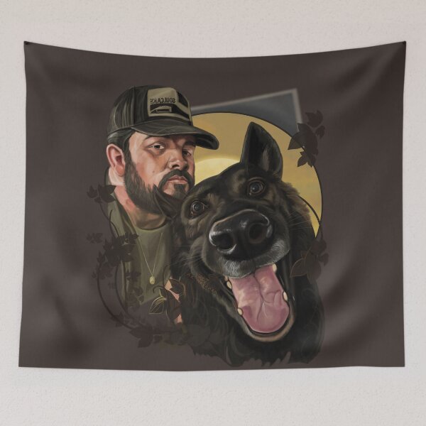 Item preview, Damien Bray and RamaDog, Painting designed and sold by AK-Hevonen.