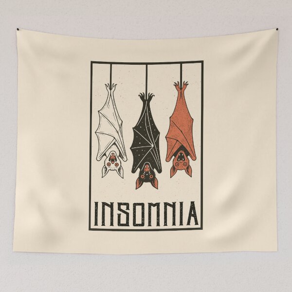 Item preview, Murciélago insomne con diseño gótico vintage designed and sold by arowh.