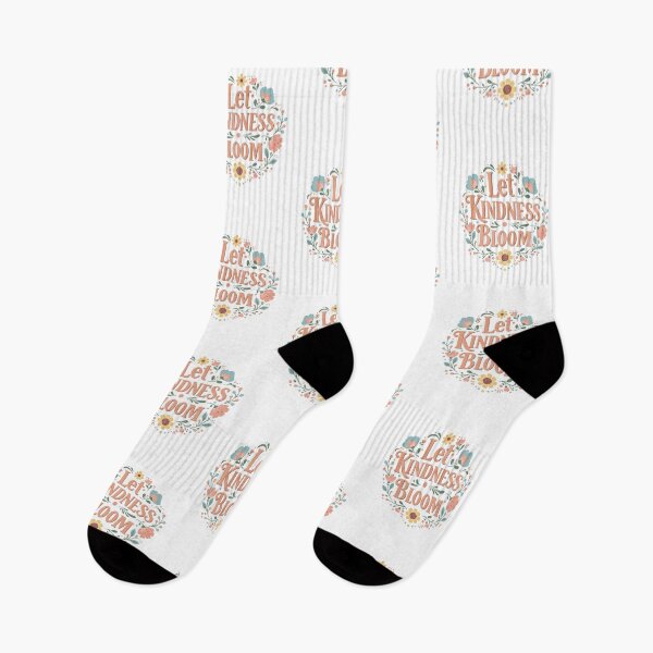 Item preview, "Let Kindness Bloom" Retro Boho Flower Design – Vintage Floral Typography designed and sold by Colorful-Garden.
