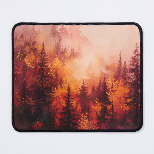 Item preview, 457 Dramatic Fog In The Forest designed and sold by nikoart001.