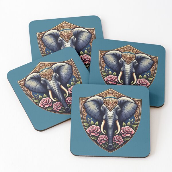 Item preview, BEAUTIFUL HINDU ELEPHANT HEAD SHIELD (#2B6B86) designed and sold by Marlon Oseguera.